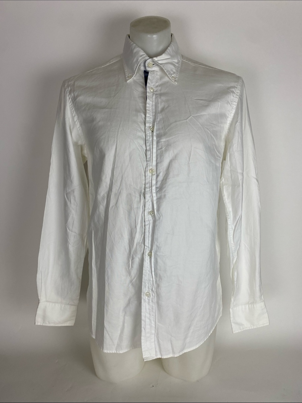 Ralph Lauren purple label Classic White Men's Button-Down Shirt Men’s Size 15.5